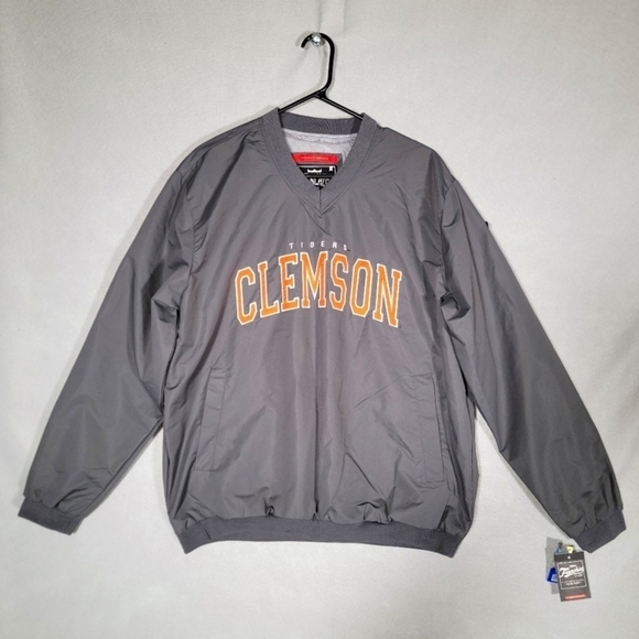 Franchise Club Other - NWT Franchise Club Mens Clemson Tigers Gray Pullover Windbreaker Size Medium